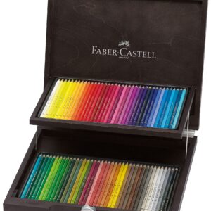 Faber-Castell 110072 – Wooden Case with 72 Polychrome Ecopencils, Multi-Coloured