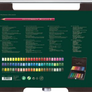 Faber-Castell 110072 – Wooden Case with 72 Polychrome Ecopencils, Multi-Coloured