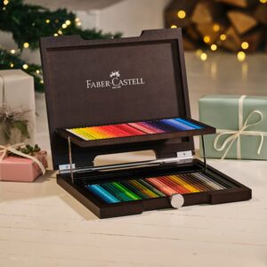 Faber-Castell 110072 – Wooden Case with 72 Polychrome Ecopencils, Multi-Coloured