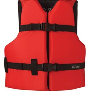 Onyx General Purpose Life Jacket, Youth, Red