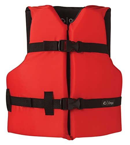 Onyx General Purpose Life Jacket, Youth, Red