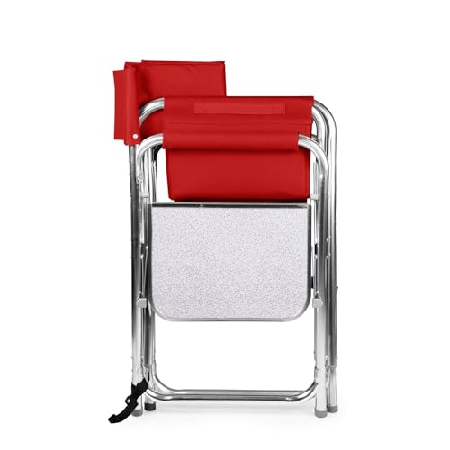 ONIVA - a Picnic Time brand - Sports Chair with Side Table, Beach Chair, Camp Chair for Adults, (Red)