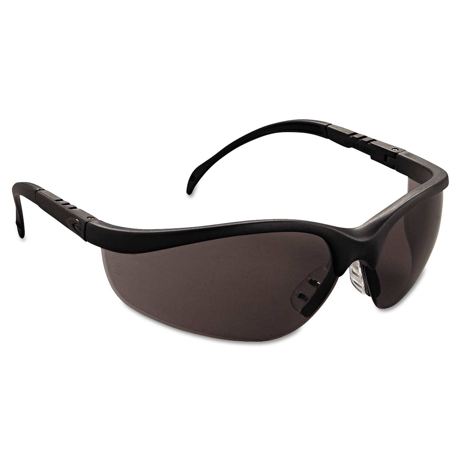 MCR Crews KD112 Klondikke Safety Glasses - Black Frame, Grey Lens