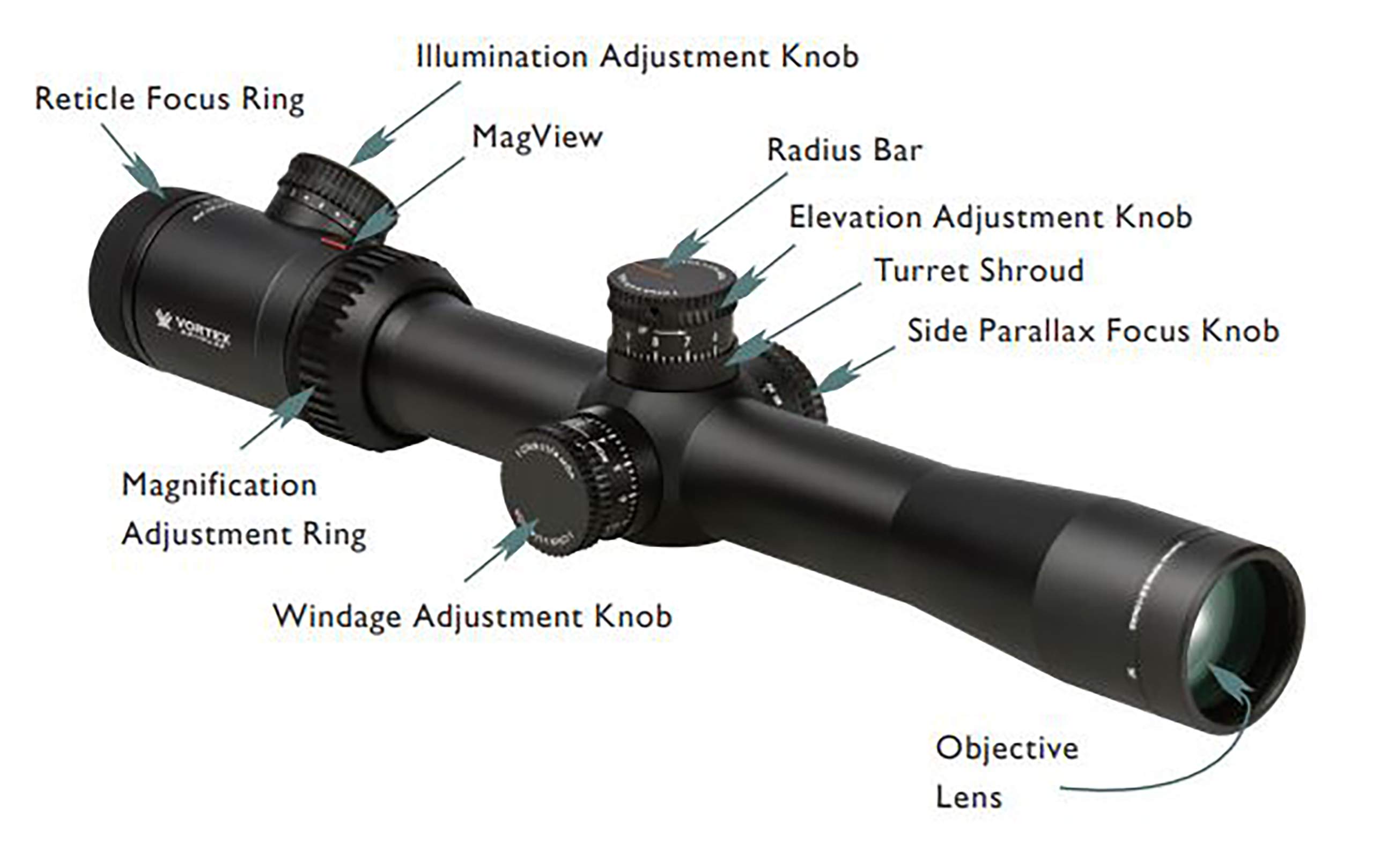 Vortex Optics Viper PST Gen I 6-24x50 SFP Riflescope - EBR-1 MOA Reticle