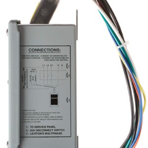 Leviton 32120-DY3 120/208 Volt 3-Phase Wye Or Delta, Surge Panel, DHC and X10 Compatible, 80Ka L-N Max Surge Current, Image