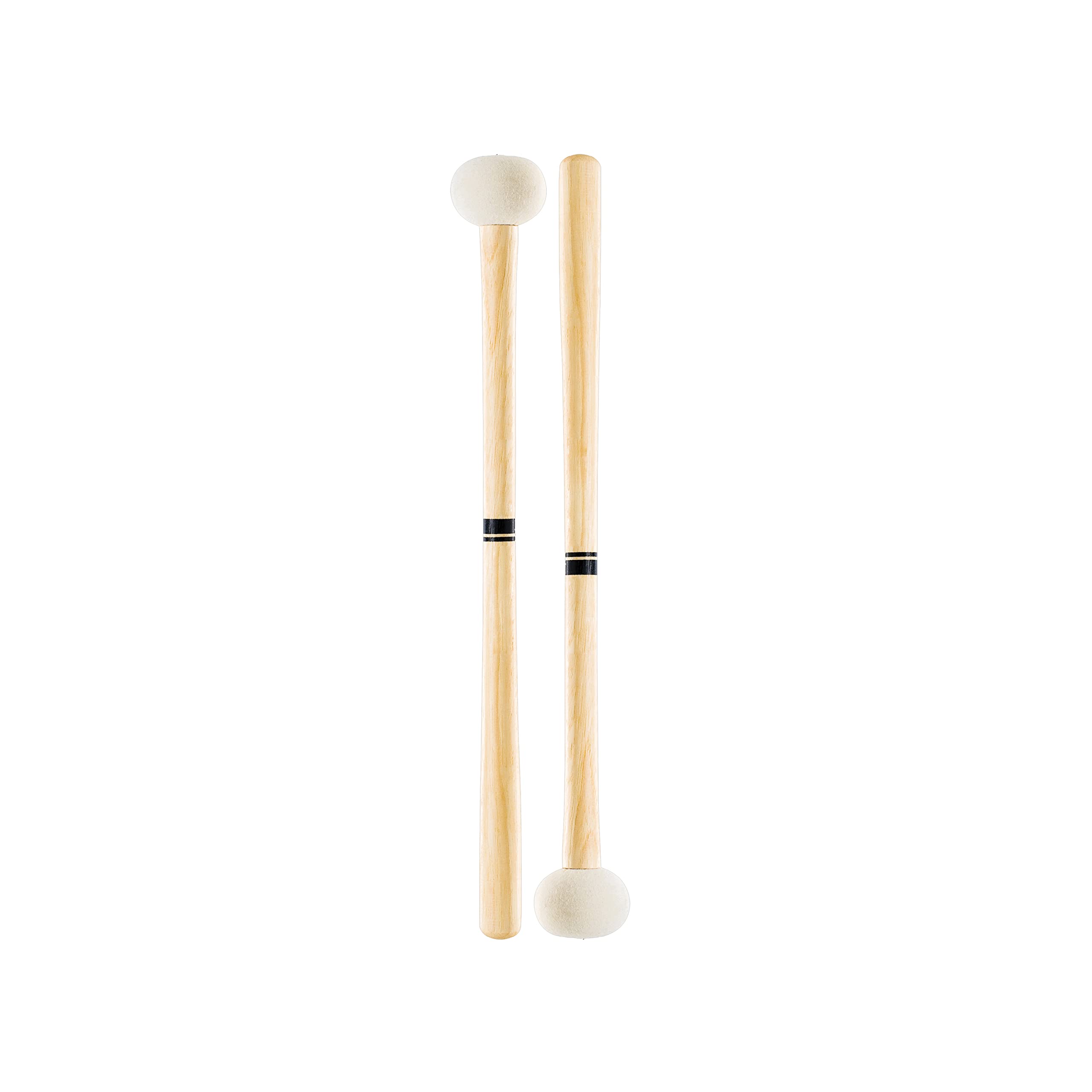 ProMark Bass Drum Mallets - PSMB3 Performer Series Special Extra Dense Felt Head - Ideal for 24-26 inch Bass Drums - American Hickory Handles with Comfort Flare Grip - 1 Pair