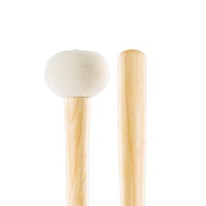 ProMark Bass Drum Mallets - PSMB3 Performer Series Special Extra Dense Felt Head - Ideal for 24-26 inch Bass Drums - American Hickory Handles with Comfort Flare Grip - 1 Pair