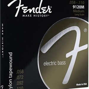 Fender 9120 Bass Strings, Nylon Tapewound, Long Scale, 9120M .058-.110