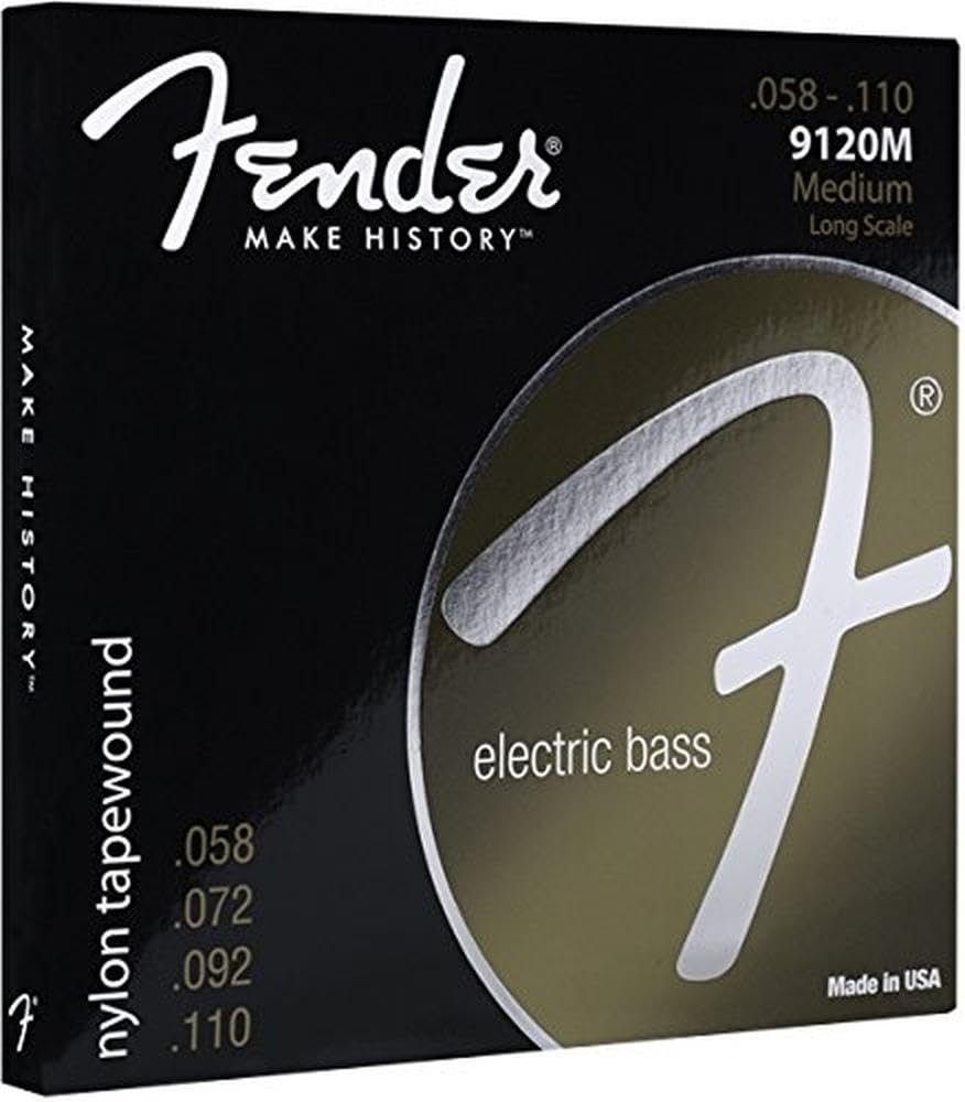 Fender 9120 Bass Strings, Nylon Tapewound, Long Scale, 9120M .058-.110