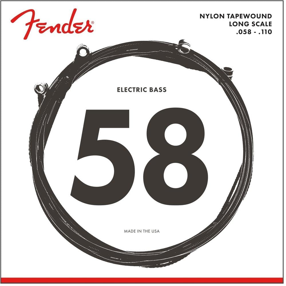 Fender 9120 Bass Strings, Nylon Tapewound, Long Scale, 9120M .058-.110