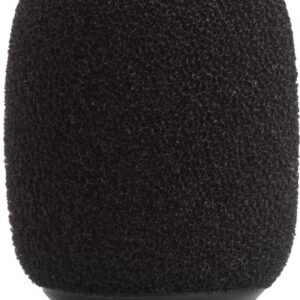 Shure RK183WS Black Snap-Fit Foam Windscreens for MX183 MX184 MX185 Beta 98 WL183 WL184 & WL185 (4)