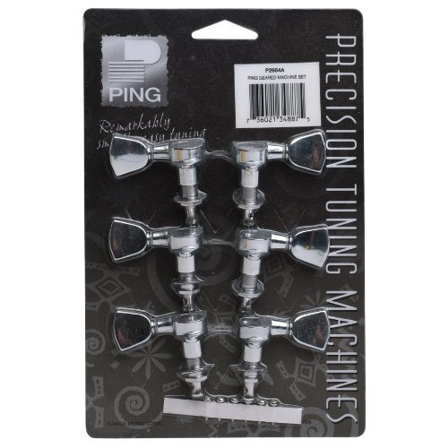 Ping 6 String Electric Guitar Pack, Ambidextrous, Chrome (P2654A)