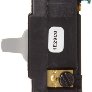 Leviton 1257-GY 20 Amp, 120/277 Volt, Toggle, Double Throw, Center Off, Momentary Contact, Single-Pole AC Quiet Switch, Industrial Grade, Grounding, Gray