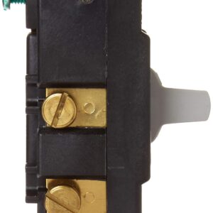 Leviton 1257-GY 20 Amp, 120/277 Volt, Toggle, Double Throw, Center Off, Momentary Contact, Single-Pole AC Quiet Switch, Industrial Grade, Grounding, Gray