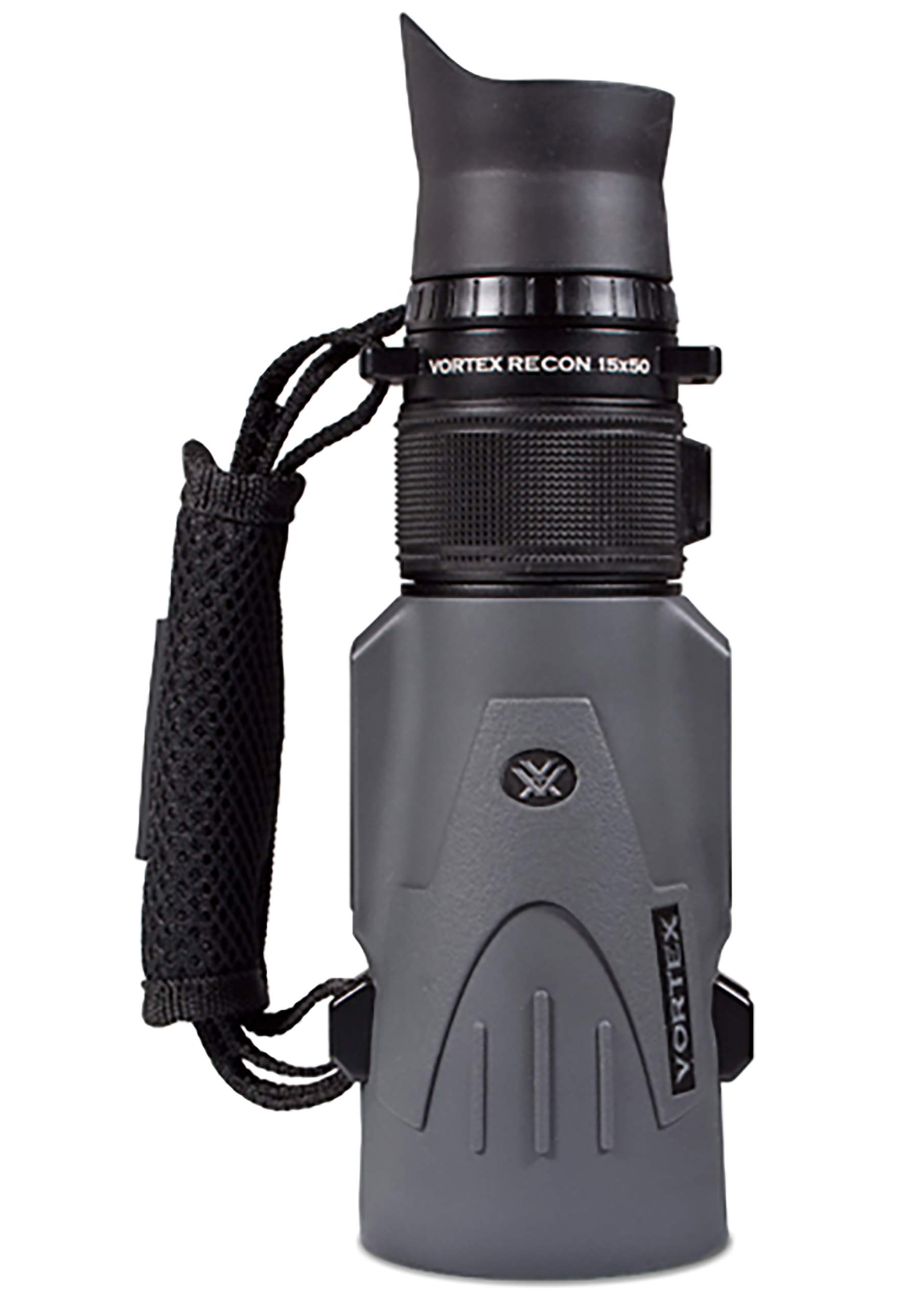 Vortex Optics Recon R/T 15x50 Tactical Scope Monocular - MRAD Reticle, Utility Clip, Adjustable Eyecup, Rubber Armor, Non-Slip Grip, Fogproof, Waterproof - Unlimited, Unconditional Warranty