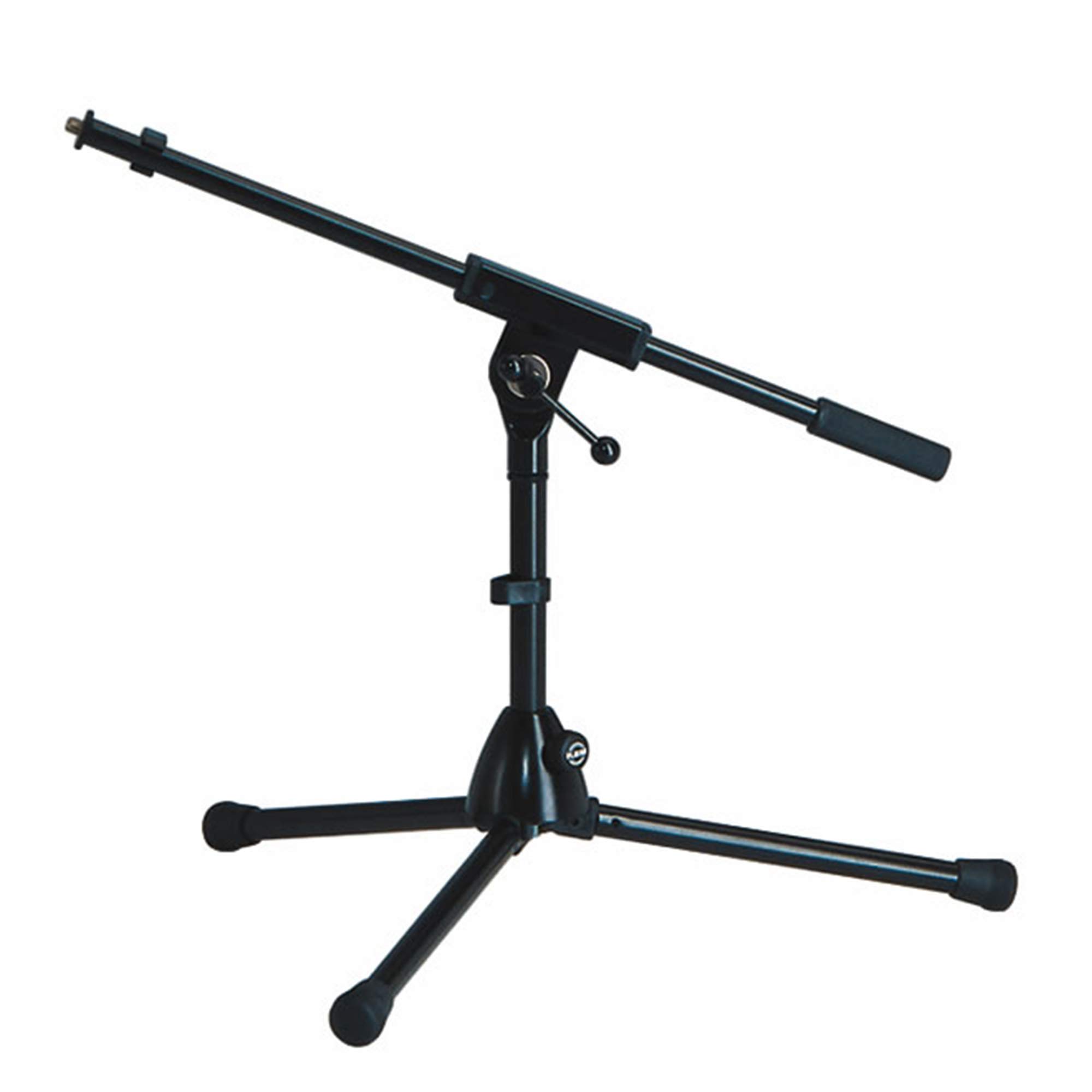 K&M - Konig & Meyer 25910.500.55 - Very Low Level Microphone Compact Stand - 1-piece Boom Arm - Zinc Die-Cast Base - Professional Grade For all Musicians - German Made - Black