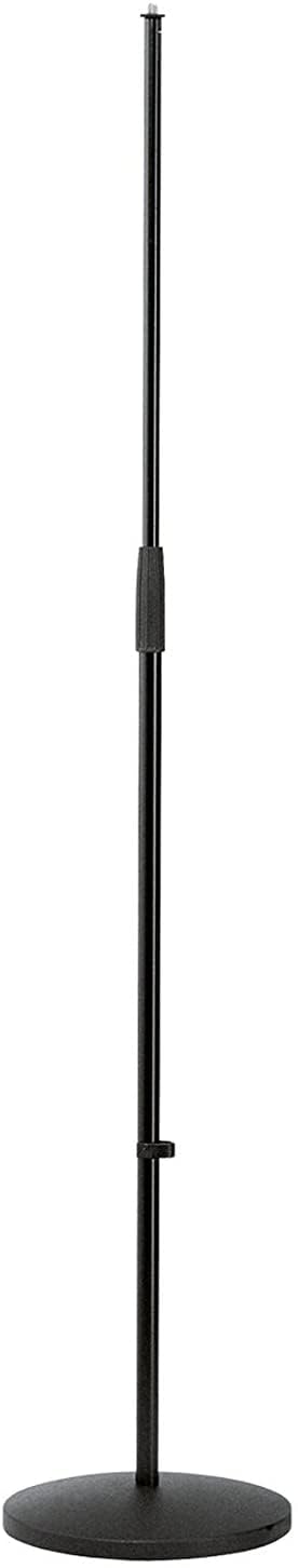 K&M - König & Meyer 26010.500.55 - Microphone Stand - Round Base Adjustable Height - Professional Grade - German Made - Black