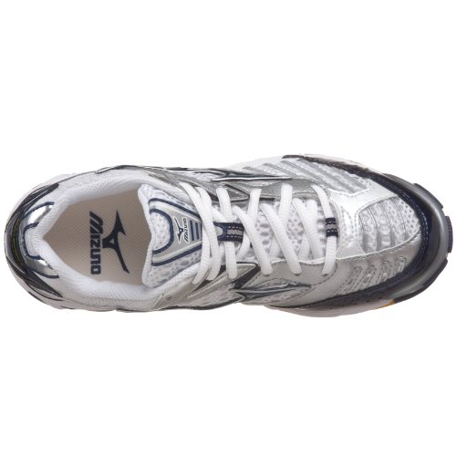 Mizuno Women's Wave Lightning 6 Volleyball Shoe, White/Navy