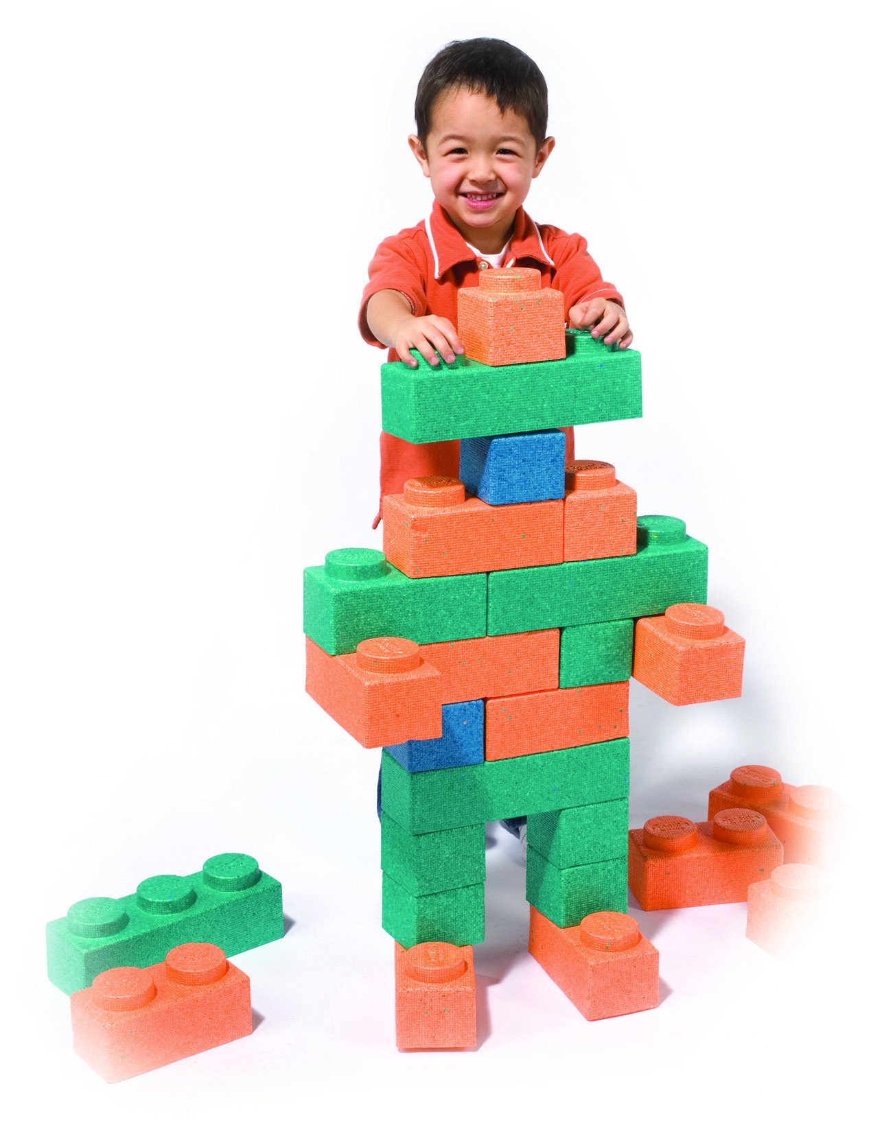 Creativity Street Gorilla Blocks Extra Large 66-Piece Building Blocks Set for Kids and Babies