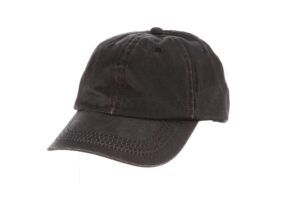 dorfman pacific co. men's forever weathered cotton cap, black, one size