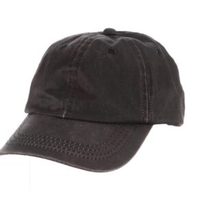 Dorfman Pacific Co. Men's Forever Weathered Cotton Cap, Black, One Size