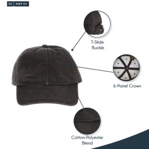 Dorfman Pacific Co. Men's Forever Weathered Cotton Cap, Black, One Size