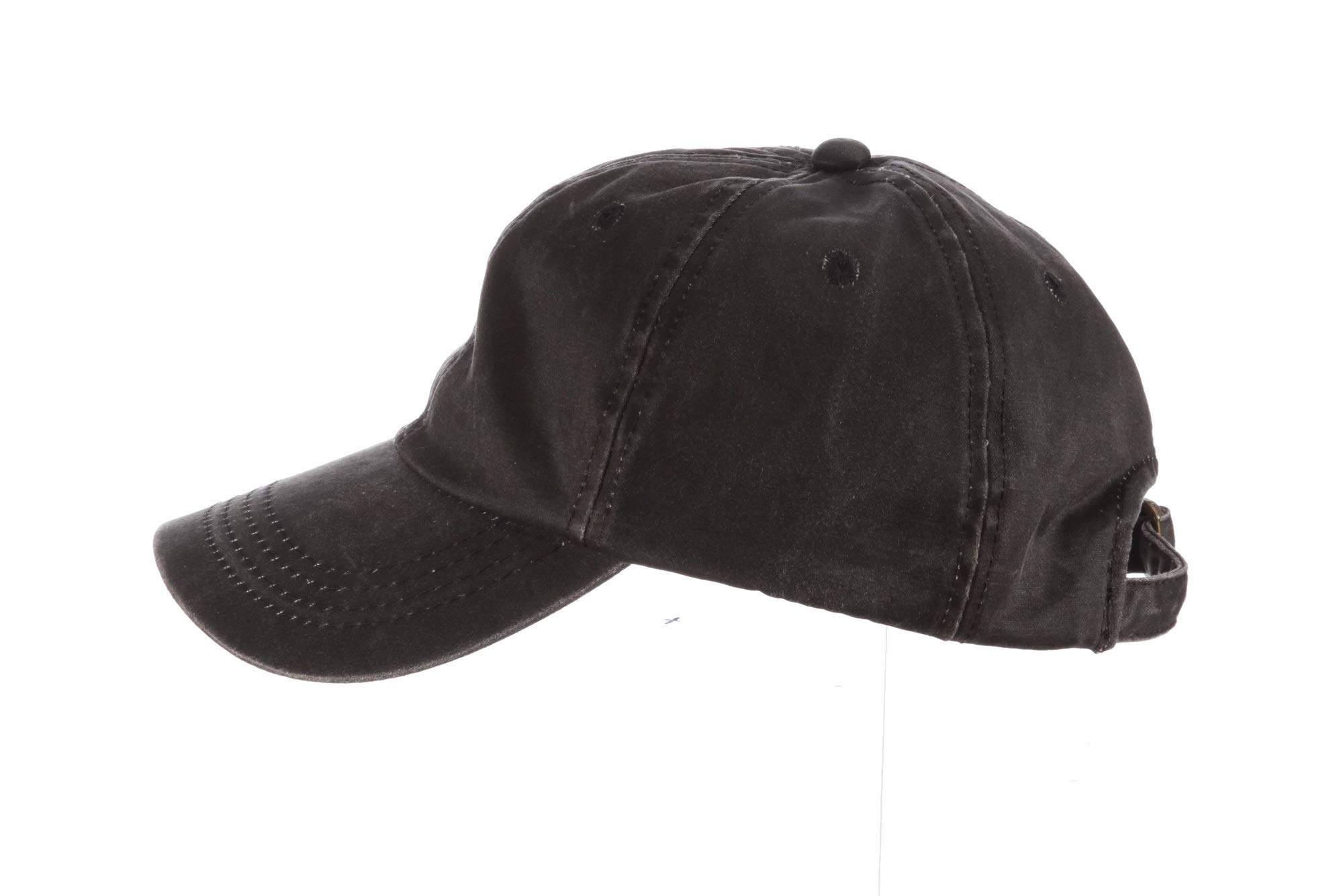 Dorfman Pacific Co. Men's Forever Weathered Cotton Cap, Black, One Size