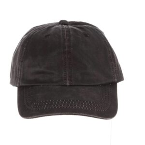 Dorfman Pacific Co. Men's Forever Weathered Cotton Cap, Black, One Size