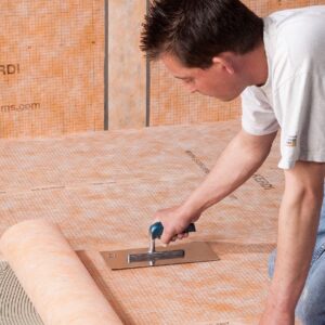 Schluter Kerdi Bonded Waterproofing and Vapor-Retardant Membrane for Tile Application - 3' 3" Width, 16' 5" Length, 54 Square Feet - KERDI200/5M