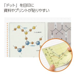 Kokuyo Campus Twin Ring Notebook - Semi B5 - Dotted 6 mm Rule - 40 Sheets