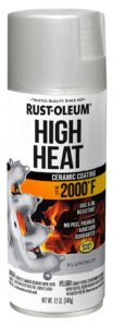 rust-oleum 248904 automotive high heat spray paint, 12 ounce (pack of 1), flat aluminum