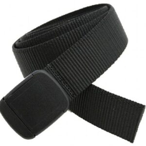 Hiker Belt Nylon Blend Outdoor Web Adjustable Buckle (Black)