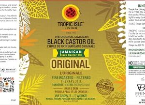 Tropical Isle Living Jamaican Black Castor Oil 8oz PET Bottle | Promotes Hair Growth, Conditions Skin, Eyebrows & Eyelashes, Beard, Scalp and Nail Care. Strengthen, Moisture & Repair