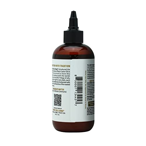 Tropical Isle Living Jamaican Black Castor Oil 8oz PET Bottle | Promotes Hair Growth, Conditions Skin, Eyebrows & Eyelashes, Beard, Scalp and Nail Care. Strengthen, Moisture & Repair