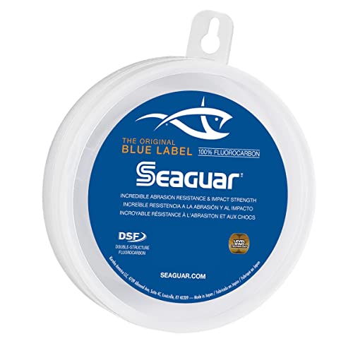 Seaguar Blue Label 100% Flourocarbon Fishing Line (DSF), 20lbs, 25yds Break Strength/Length - 20FC25