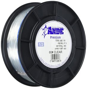 ande monofilament line (clear, 40 -pounds test, 1/4# spool)