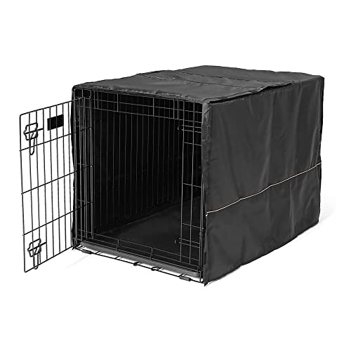 MidWest Homes for Pets Dog Crate Cover, Privacy Dog Crate Cover Fits MidWest Dog Crates, Crate Cover Only, Machine Wash & Dry, Black, 36-Inch