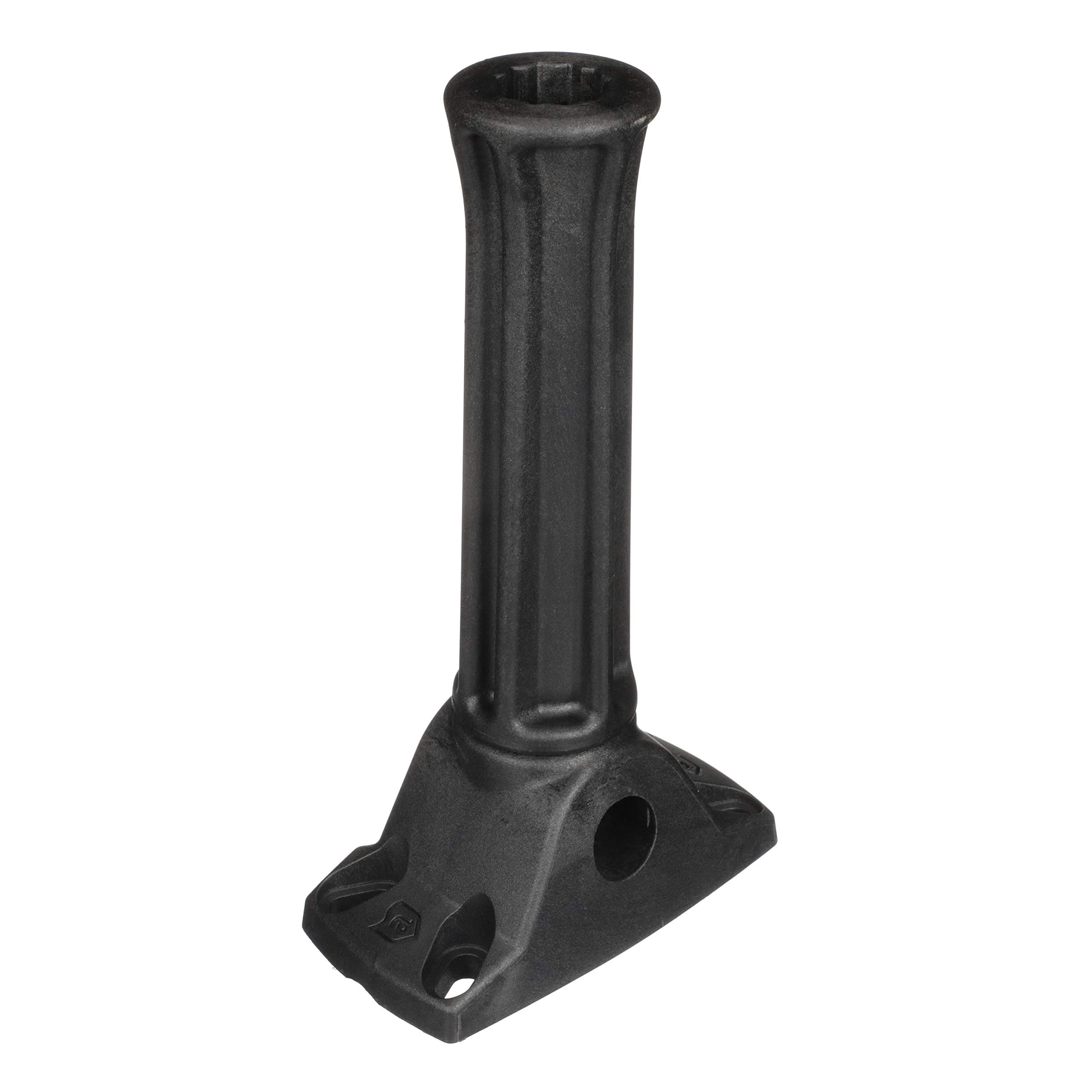 Attwood 5016-3 Heavy-Duty Rod Holder Extension, Black, Up to 6 Inches, Mounts to Round or Square 7/8 to 1 1/4-inch-Diameter Rail