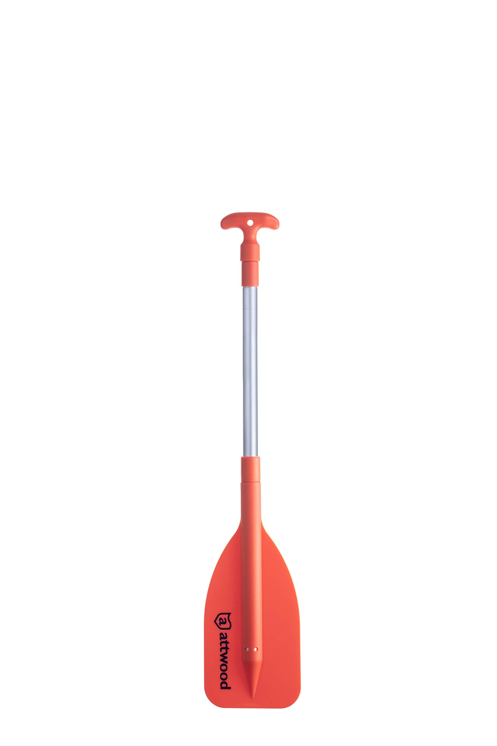 Attwood Emergency Telescoping Paddle for Boating, Collapsible, 20-inch to 42-inch, Orange