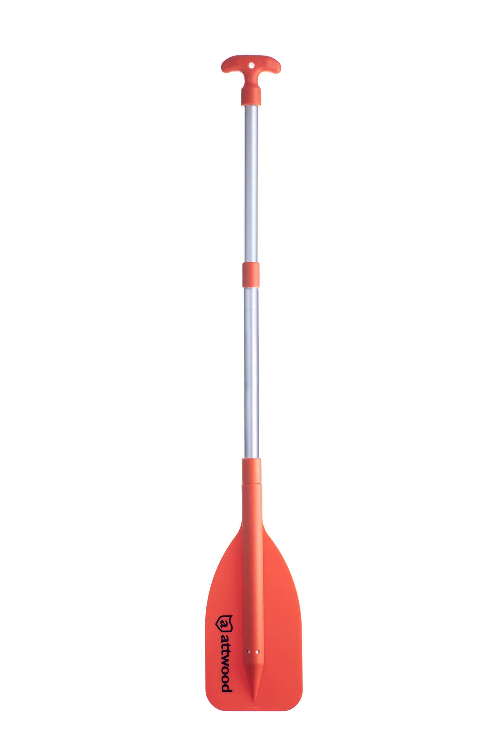 Attwood Emergency Telescoping Paddle for Boating, Collapsible, 20-inch to 42-inch, Orange