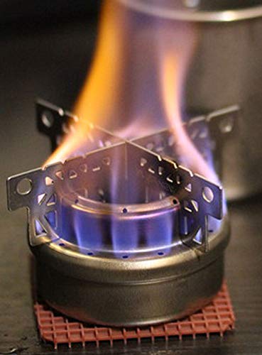 Evernew Titanium Alcohol Stove Cross Stand, Sand Leather