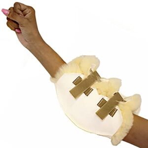 sheepskin ranch natural medical sheep skin elbow protector - 102