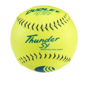 dudley usssa thunder sy slowpitch classic m stamp softball - 12 pack