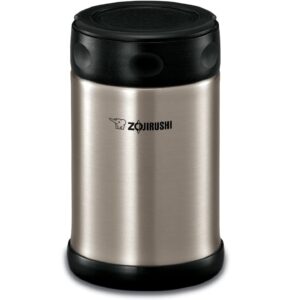 zojirushi steel food jar, 16.9-ounce, black/stainless