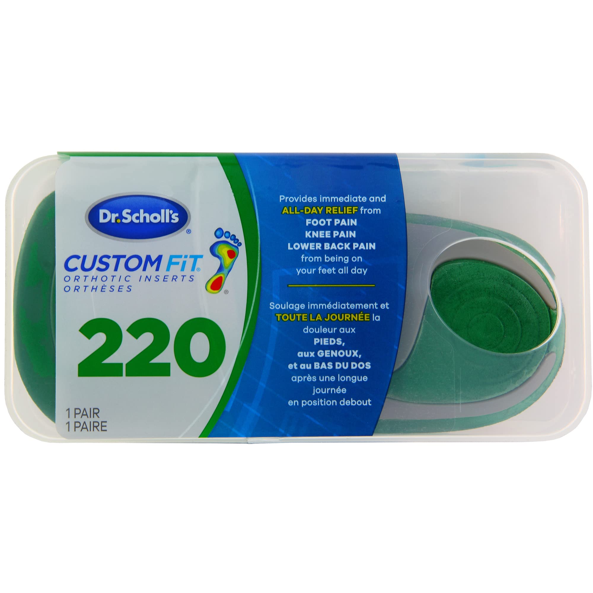 r. Scholl's Custom Fit Orthotic Inserts, CF 220