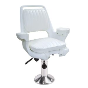 wise 8wd1007-6-710 captains chair with adjustable height pedestal and seat slide