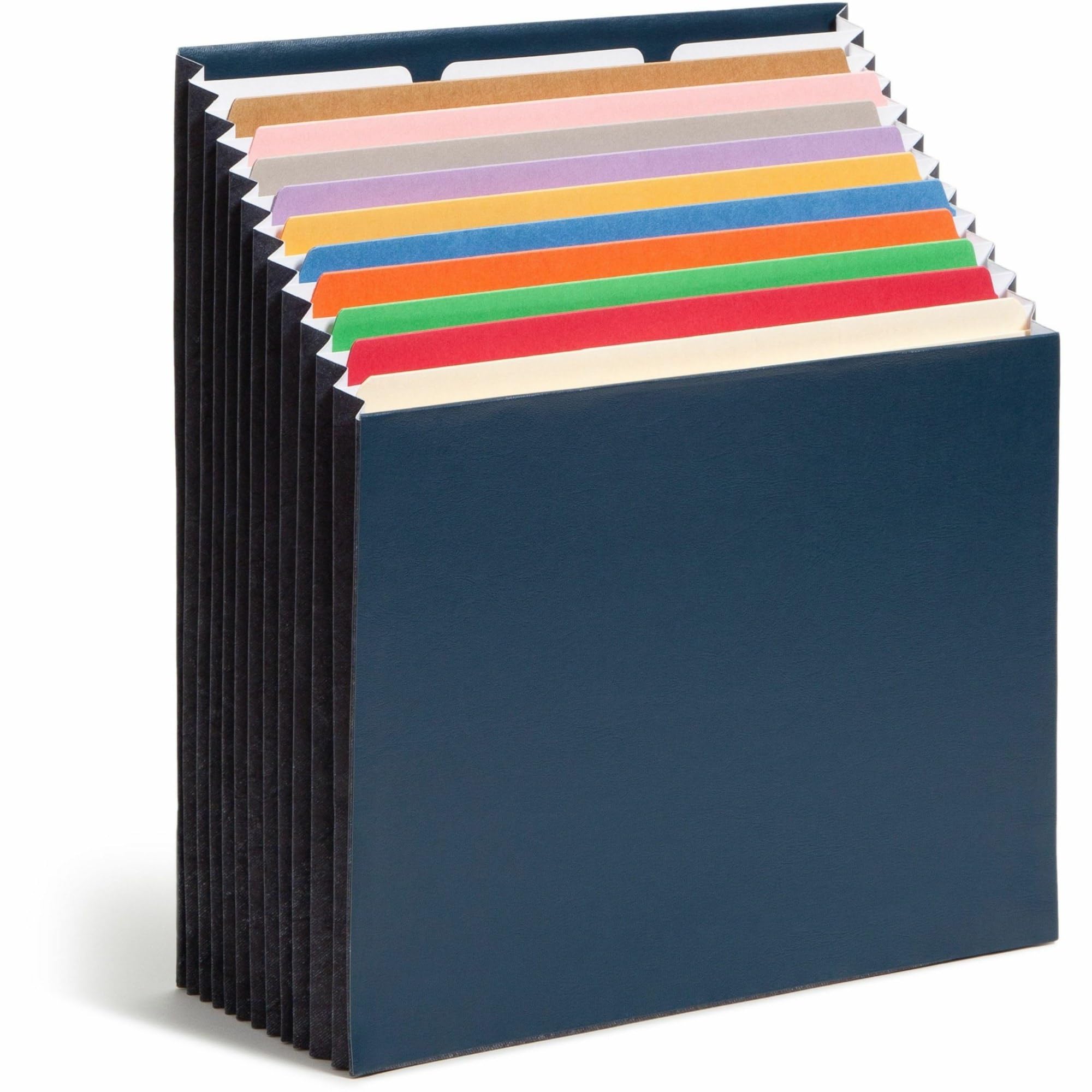 Smead Stadium File, 12 Pockets, Alphabetic/Monthly/Daily, Household/Blank Labels, Letter Size, Navy Blue (70211), 1.88 x 12.25 x 13.63 inches