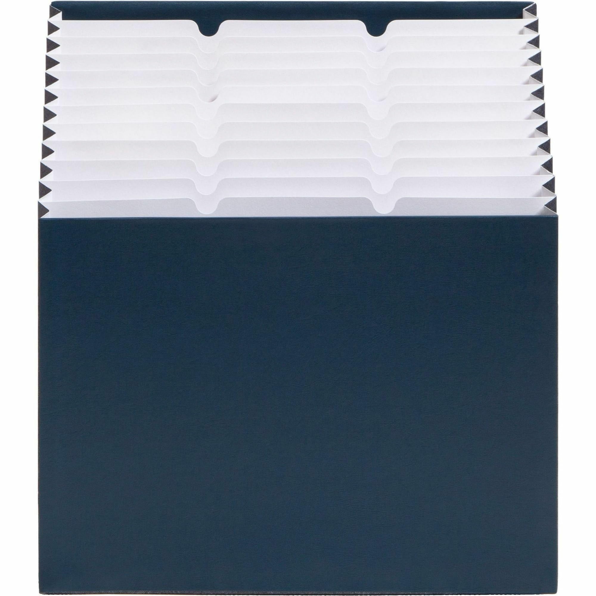 Smead Stadium File, 12 Pockets, Alphabetic/Monthly/Daily, Household/Blank Labels, Letter Size, Navy Blue (70211), 1.88 x 12.25 x 13.63 inches