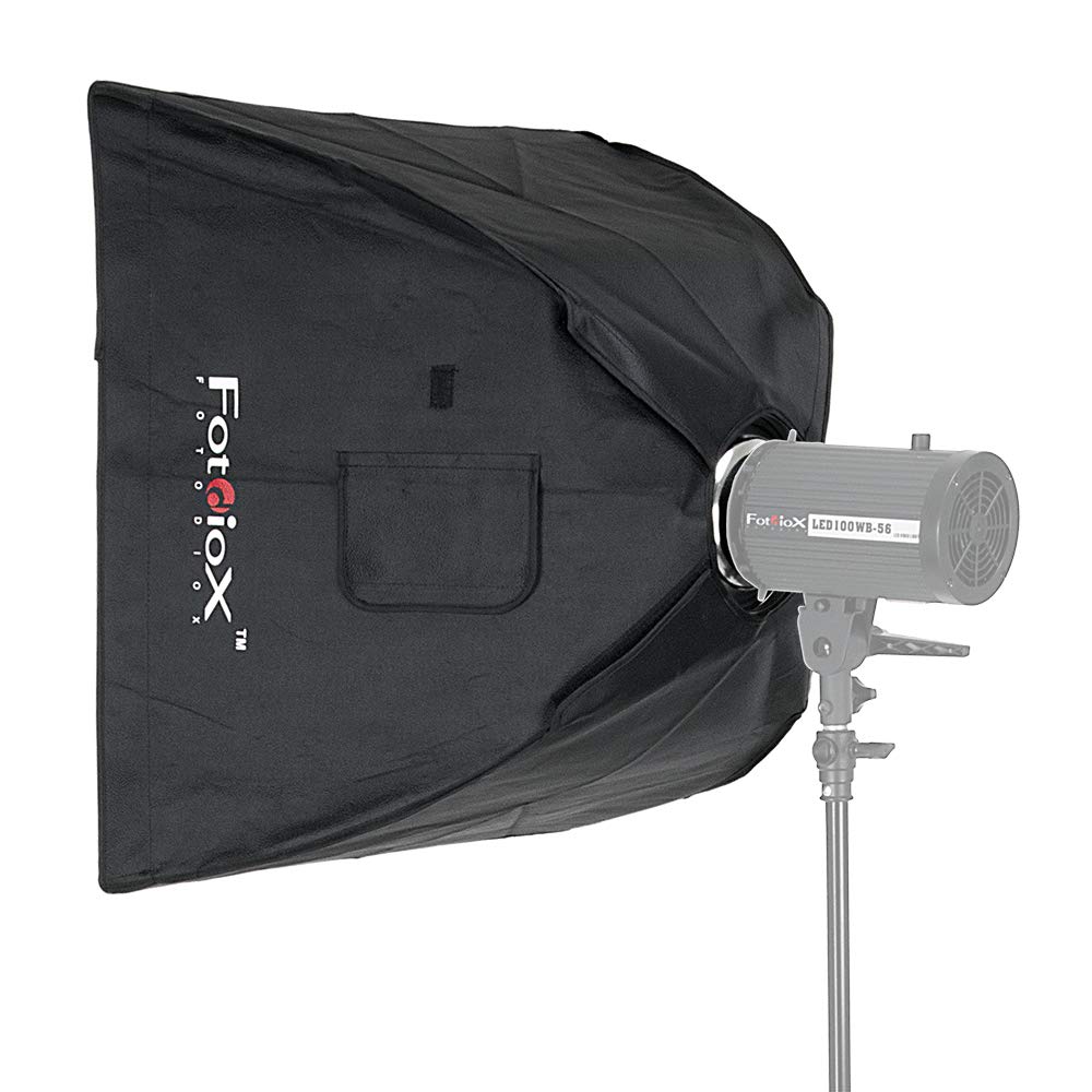 Fotodiox Pro Softbox, 24"x24" (24x24 in) with Speedring, for Bowens Gemini Standard, Classica Powerpack, R Series, Rx Series, and Pro Series Strobe Flash Light, Soft box, Speed Ring