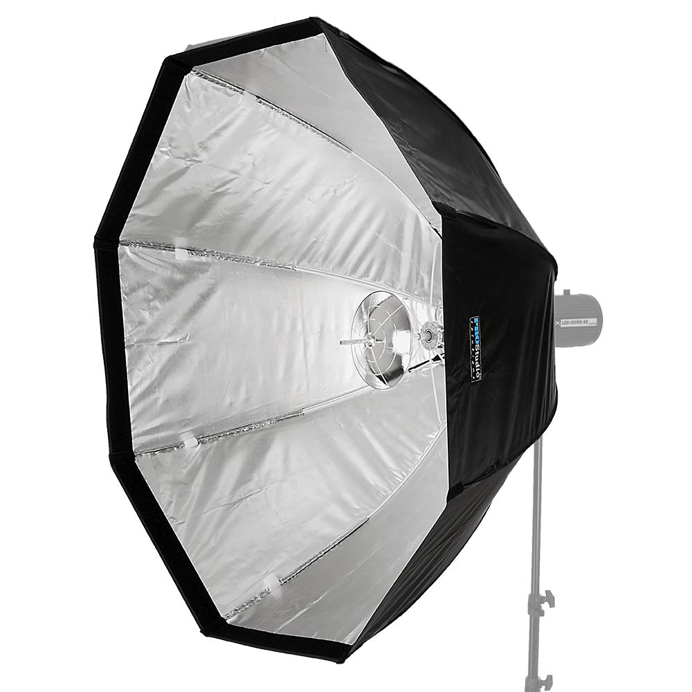 Pro Studio Solutions EZ Pro Beauty Dish Octagon Softbox 48" with Speedring, for Balcar, White Lightning, Lighting, X800, X1600, X3200 Strobe Flash Light, Speed Ring, Soft Box, Octbox